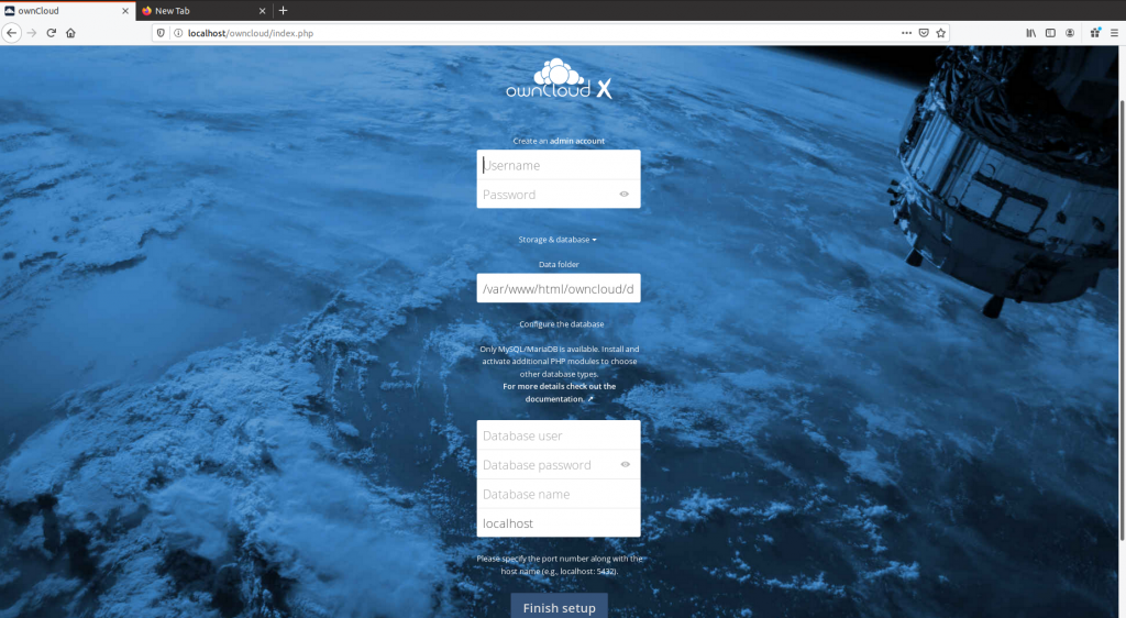 owncloud installation 18